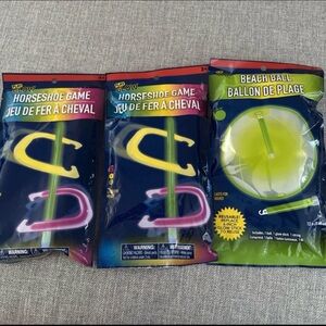 GLO Jeans Neon Horseshoe and Beach Ball Set